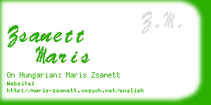 zsanett maris business card